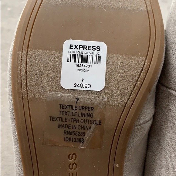 Brand new Express Grey suede loafers - Picture 4 of 4